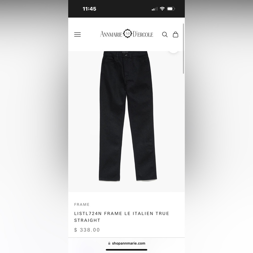 women’s NWT frame straight leg jean